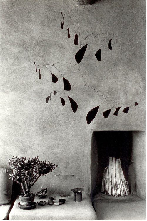 Mobile Alexander Calder in Georgia O’Keeffe’s house in Abiqui, New Mexico, 1980