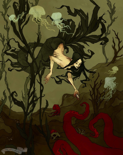 ex0skeletay:  The Little Mermaid Beauty and the BeastSleeping BeautyLittle Red Riding Hoodby Abigail Larson 