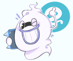 creepysteeples:  “What’s up, My corporeal friend? I am Whisper! At your service.”So I really love Yokai Watch, though I could tell it was the series for me before I even started watching it. I don’t have the game just yet, but I’m getting it