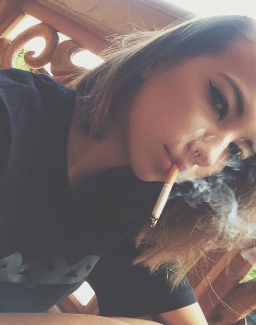 smoking cigarettes