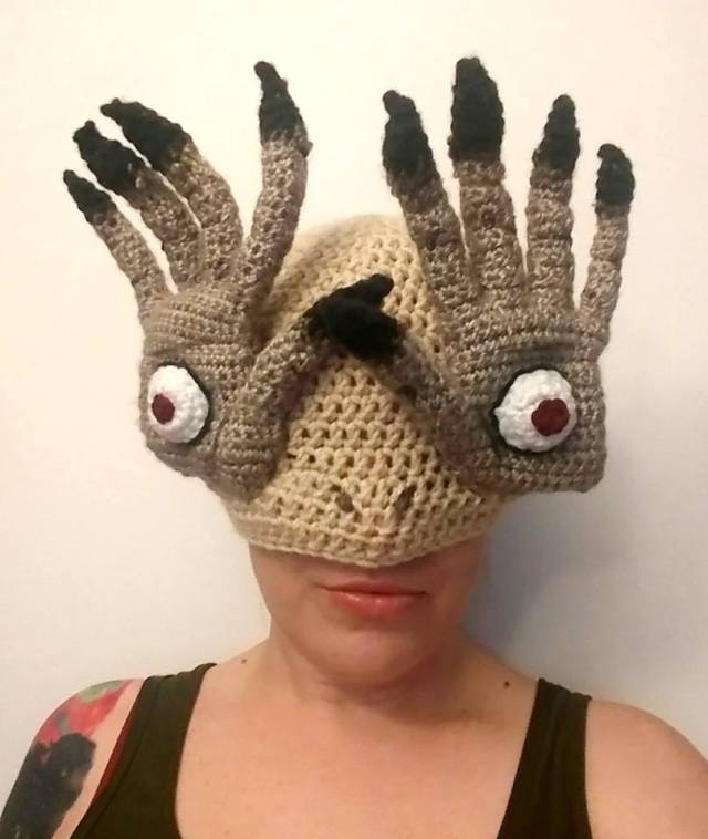 Pale Man Hat - Bitteroclock Crocheted This Amazing Hat Inspired by Pan's Labyrinth: 👉 