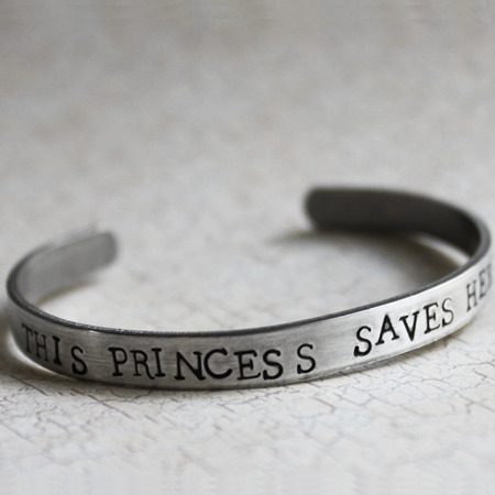 cute-thangsss:  This Princess Saves Herself BraceletSnow White Apple NecklacePrincess