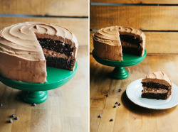 confectionerybliss:  One Bowl Chocolate Cake with Mocha Buttercream Frosting{Hummingbird High}