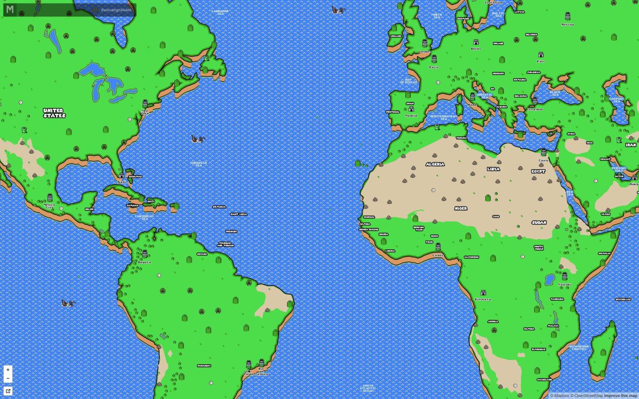 super mario world map