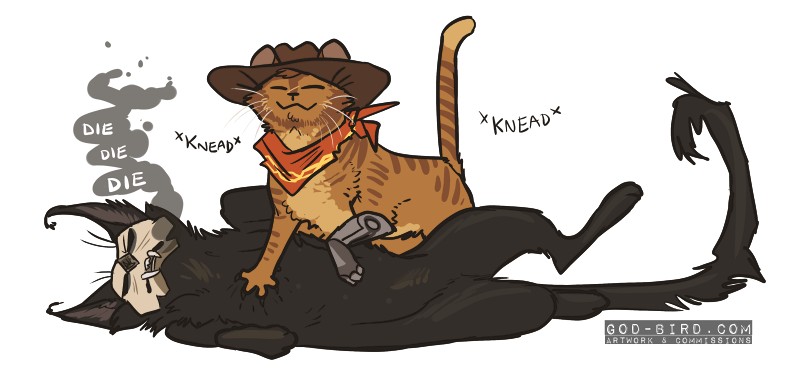 frigidloki: ☆ mccree.. stop it [art commissions / portfolio @ god-bird.com]do not