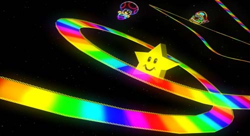 jukeinthebox:  Rainbow Road in Mario Kart 64 (1996) and in Mario Kart 8 (2014)