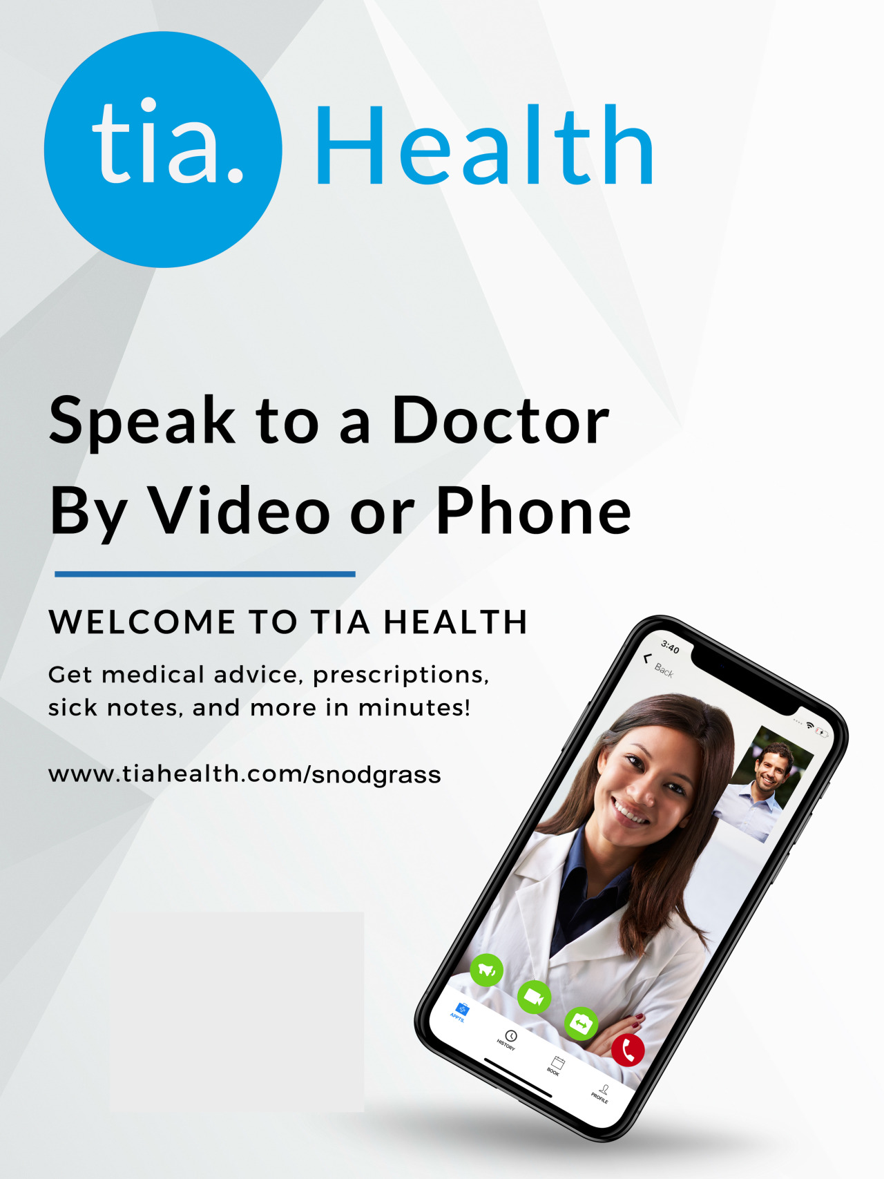 <p>Many Canadians have been looking for alternatives to healthcare as some of
our doctor’s offices are closed or they are only taking urgent/high priority
cases.  There is an alternative.</p><p>Snodgrass Group Insurance is pleased to announce a new partnership with TIA
Health to provide virtual care for our clients, family and friends.  In a few simple steps you can be connected
with a doctor virtually to help with any medical issue.  What we enjoy about TIA Health is that for
residents of Ontario, Alberta, and British Columbia you can receive free access
to virtual healthcare with a valid health card. 
For those who live in other provinces, TIA Health offers the lowest
pricing across Canada.</p><p>To learn more visit <a href="https://www.snodgrassgroupinsurance.ca/Tele-Medicine.php">https://www.snodgrassgroupinsurance.ca/Tele-Medicine.php</a></p><p>Take care and stay safe.</p>