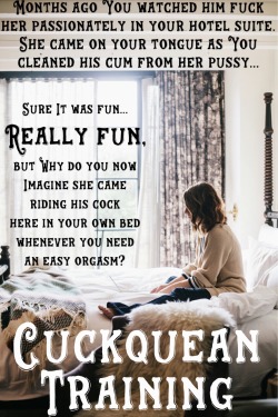 suezq1120:  cuckqueantraining:  Always nice to see my captions making the rounds…  🦄😈👑