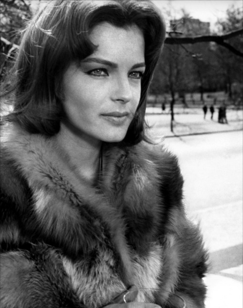 Portrait of Romy Schneider in Otley directed by Dick Clement, 1968