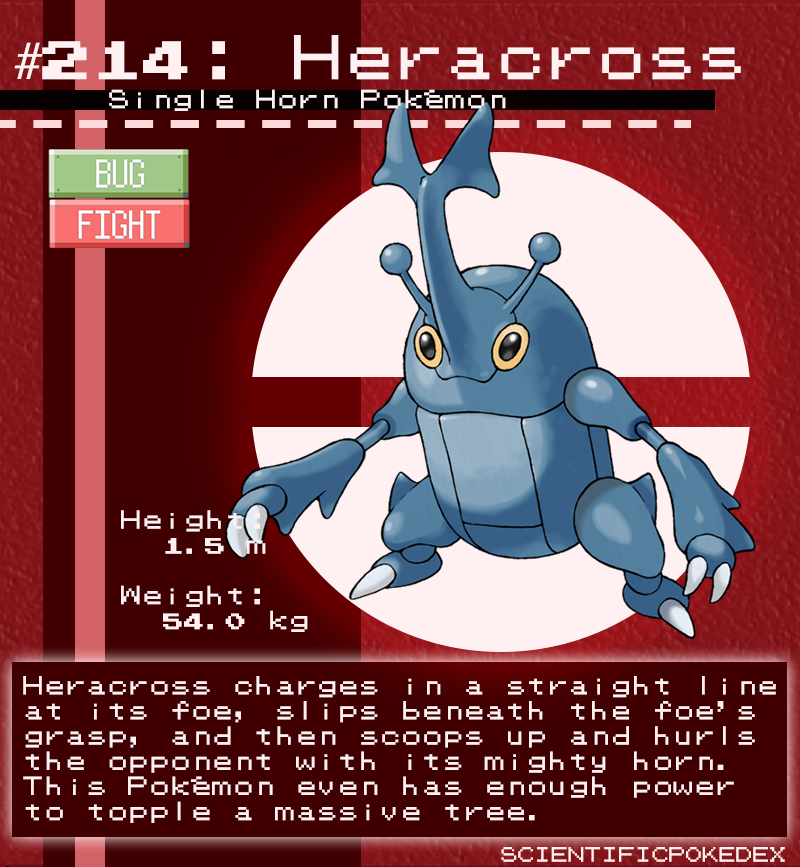 Heracross, Pokédex