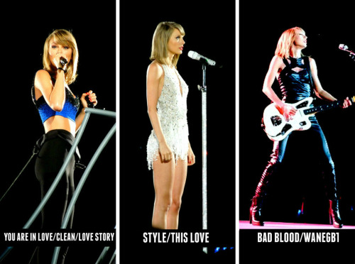   Taylor Swift’s 1989 World Tour wardrobe in Tokyo, Japan (Day 1 &2) in order