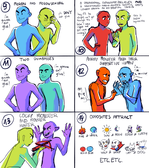 roxannarambles:astrolavas:realized i hadn’t posted my favorite ship dynamics/tropes on here yet lol 