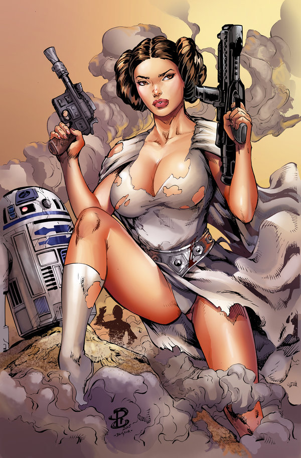 Princess Leia in action by IvannaMatilla 