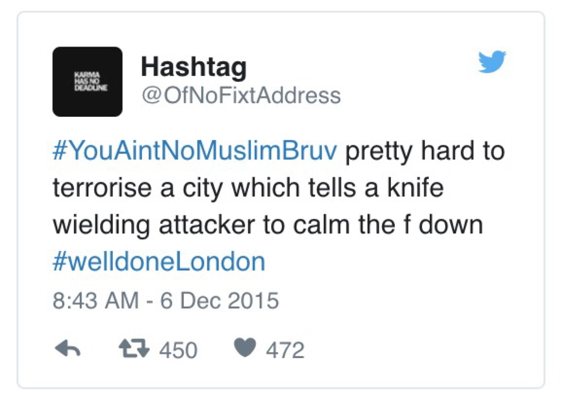 lost-lil-kitty:  Not only did one brave Londoner respond to the terrorist stabbing