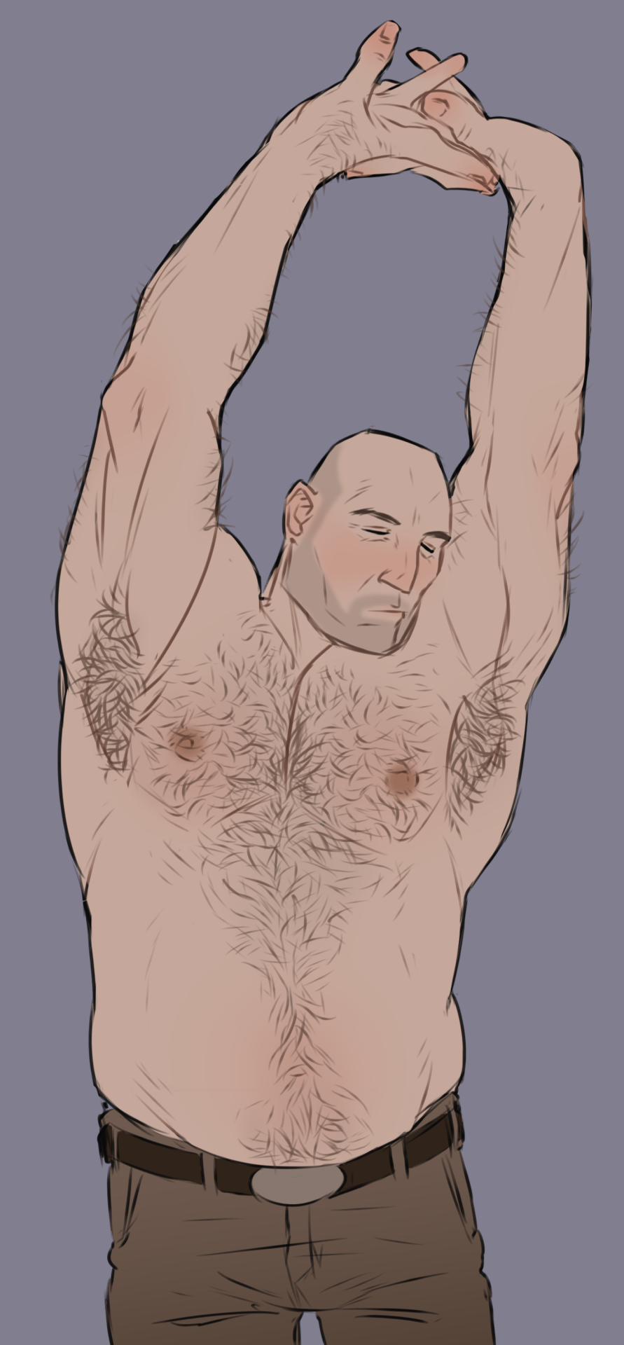 Originally I Wanted To Draw Just A Tummy Peeking Out From Under The T-shirt, But I Got Carried Away..