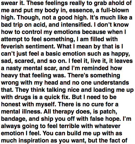 boys-and-suicide:  I wrote this all out at once, didn’t edit it, and put my everything