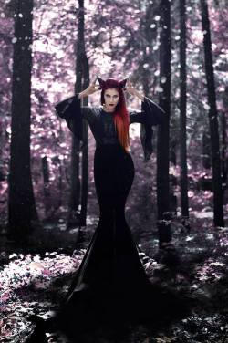 gothicandamazing:  Mod: SlavikaPhoto: Lady Sabath photographyDress: Wulgaria Evil ClothingWelcome to Gothic and Amazing|www.gothicandamazing.com  