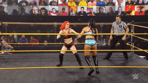 mrfearlessriot:GiGi Dolin &amp; Cora Jade vs. Indi Hartwell &amp; Candice LeRae • WWE 205 Live, 1/22