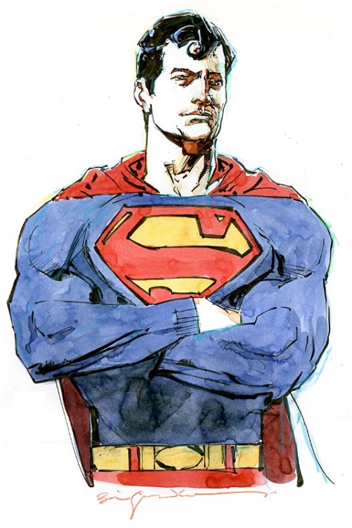alexhchung:Superman by Bill Sienkiewicz