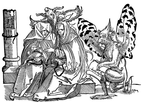 Hans Weiditz, Gossip sisters and the devil, 16th century