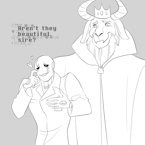 sanssserif:Ok but I really like the science daddy Gaster theory ok //sweats (g!sans and g!pap are originally by borurou)