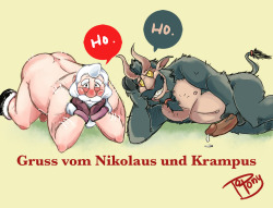 artbytopony:  Gruss vom Nikolaus und Krampus!