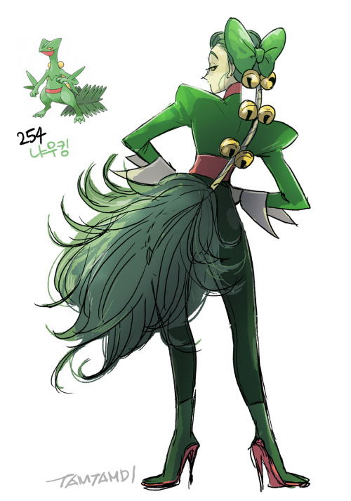 tamtamdi:Pokemon Gijinka252.Treecko253.Grovyle254.Sceptile