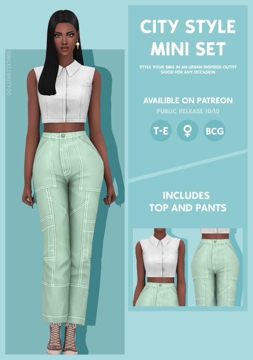 City Style Mini SetStyle your sims in an urban inspired outfit good for any occasion Maxis Match Top