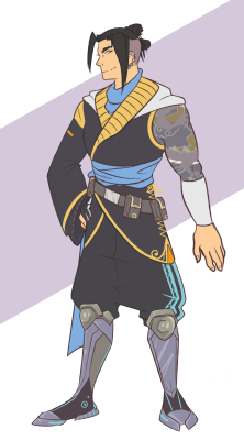 everylastbird: My design of a young!Hanzo who joined Overwatch for @kateitron