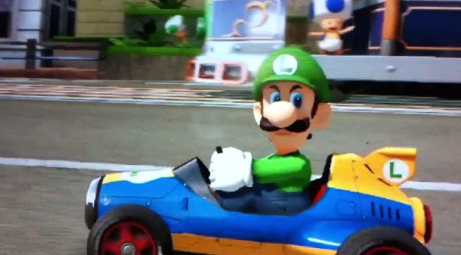 forthepixels:  Luigi death stare compilation.  It took Mario Kart, Luigi, a death