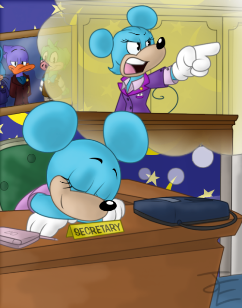 toonirl: 100 Day Toontown Rewritten NPC Drawing ChallengeDay 69 - Lawful Linda Happy Belated Anniver