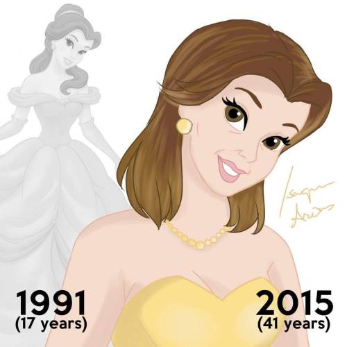 fierceawakening:  cyrano7:  theinturnetexplorer:  Disney Princesses at their Current Ages  Strong women are gloriously beautiful at any age.  This is really cool. 