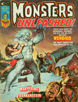 comicbookcovers:  Monsters Unleashed #9, December 1974, cover by Earl Norem 