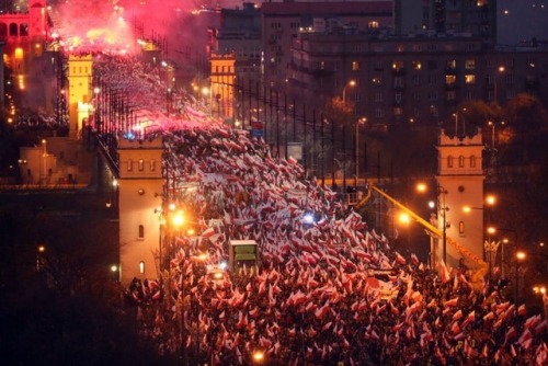 60,000 nationalists were part of a far-right march in Poland yesterday, which was Poland’s Independe