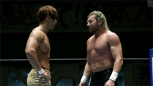 mith-gifs-wrestling:The Golden Lovers begin their match at Road to Destruction.