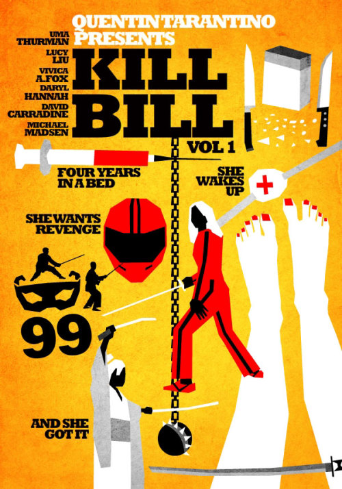wetpaintblog:  Awesome Quentin Tarantino Posters!! I do not know who is the illustrator, if you know it, please tell me 
