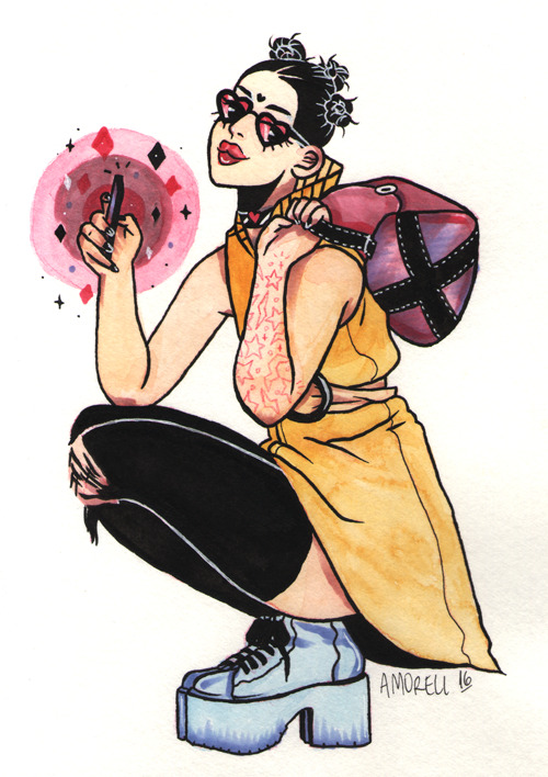 So late for yesterday’s inktober, day 12 is millennial coolgirl Jubilee!