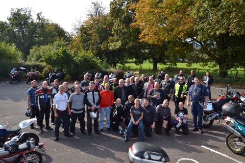 <p>A great crowd today out on the rideout.</p>