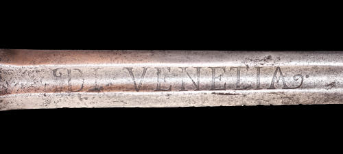 Venetian sword inscribed, “W LA·SER·REP·” on the one side of the blade and inscription “DI VENETIA” 