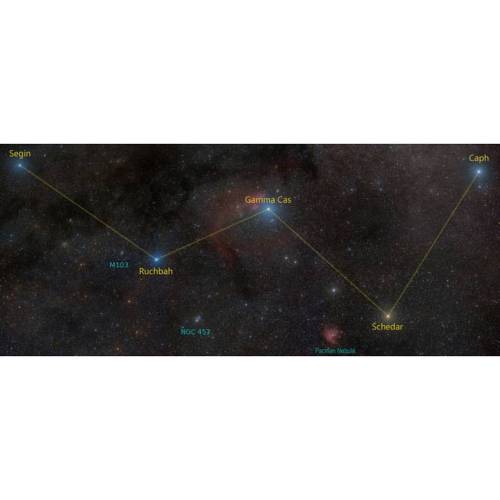 The W in Cassiopeia #nasa #apod #constellation #cassiopeia #clouds #dust #gas #nebulae #star #stars #starclusters #segin #ruchbah #gammacas #schedar #caph #m103 #ngc457 #pacmannebula #interstellar #intergalactic #alphacentauri #space #science #astronomy