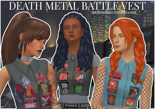 mellosakicc:death metal battle vesta recolor of @brianitesims‘ DHD vest because for some reaso