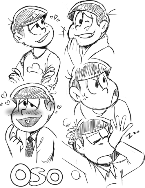 slothmatsu:  I just for some reason really wanted to draw a bunch of Oso emotions ajshdjkashdkjhasd It’s not like I like him or anything 