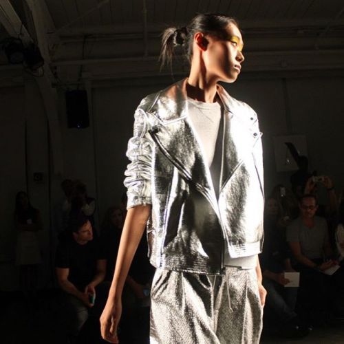NEED. Great show @genart Photos now up on the blog. #NYFW #fashionweek #metallic