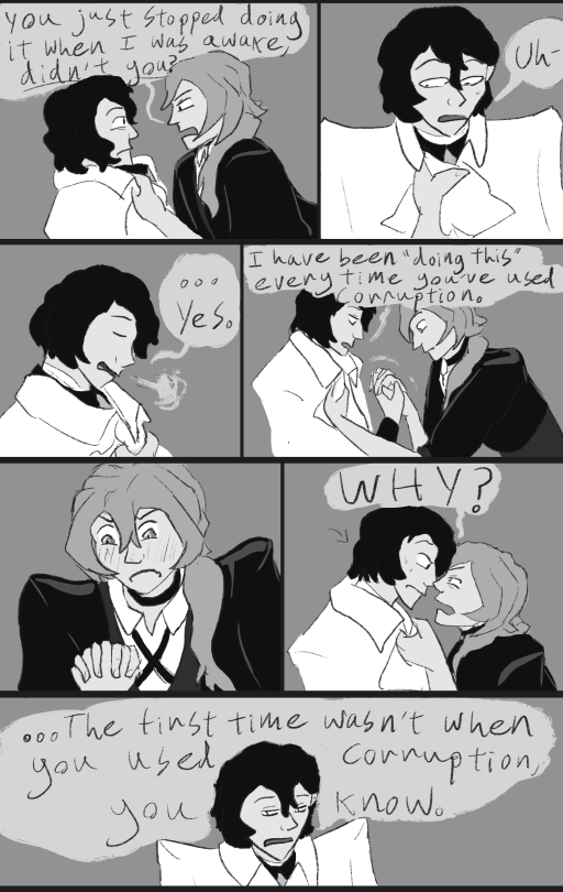...So I Made A Comic Based On The End Of This Fic I Wrote, But All You Really Need To Know Is That Dazai's