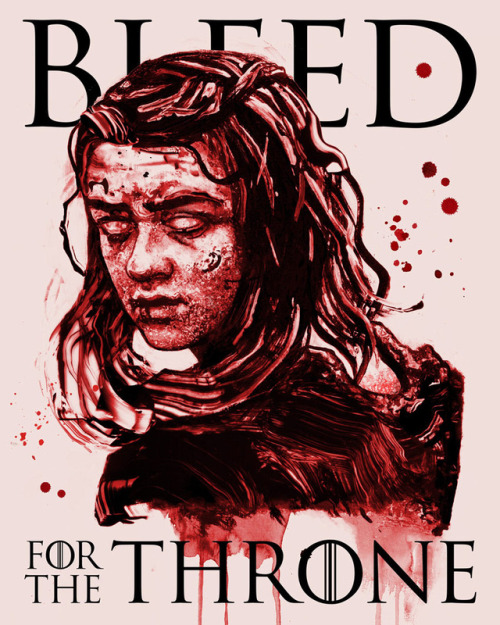 BLEED FOR THE THRONEArtwork for HBO &amp; Droga5′s #BleedForTheThrone campaign in partnership with t