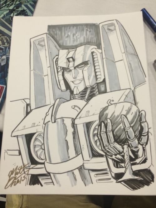 chrismcfeely:  spankzilla85:  Botcon sketches, part 1!  Krulos from Dino Riders, man, that’s getting deep into the Welker resume!