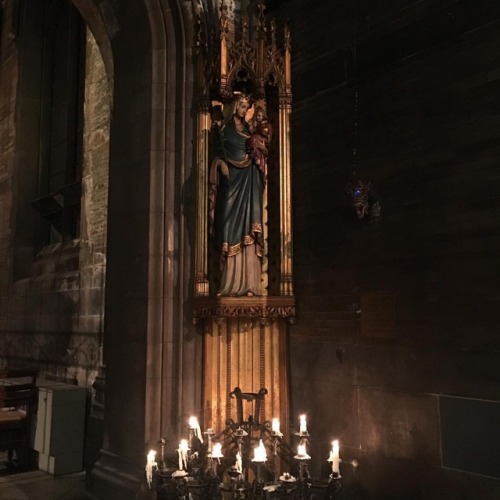 The Shrine of Our Lady and Out Lord before the Solemn Mass of Ash Wednesday #Episcopal #AngloCatholi