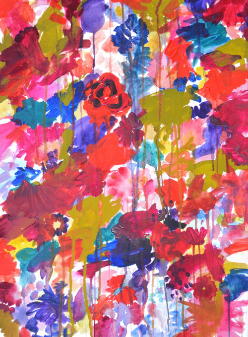 turnoffyourtelevision:  Floral Drip by me