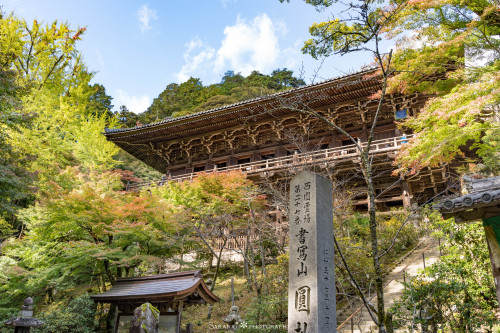 書寫山 圓教寺今年は少し早めに行ったのでまだ紅葉の色づきが僅かでした。新しくカメラを買ったのでお試しShoshazan Engyo-ji Temple colored in autumn.