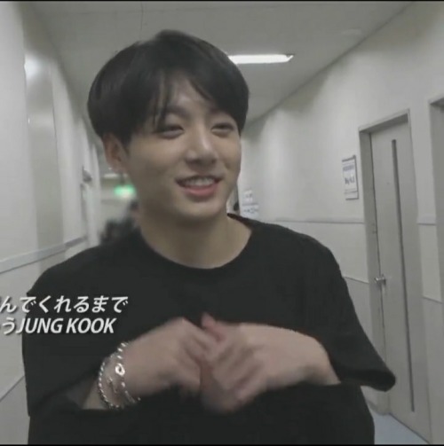 It Is The Way Jungkook Said " Let's Go " But Stayed Back Wanting Jimin To Notice Him. It Is The Way He